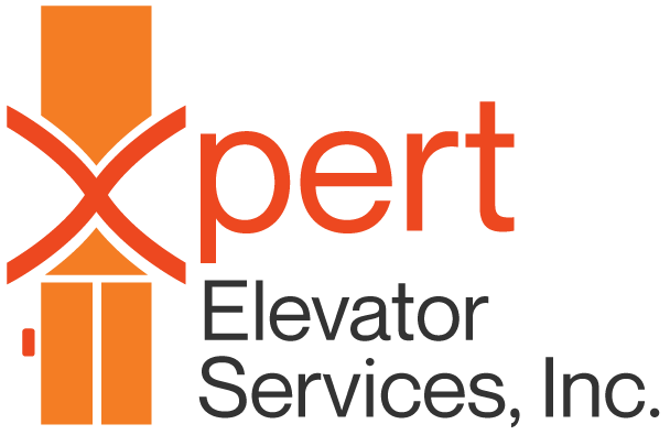 Xpert Elevator Services logo featuring orange and black text, representing a professional elevator service company.