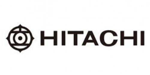 Hitachi logo, representing quality and innovation in elevator services by Xpert Elevator Service.