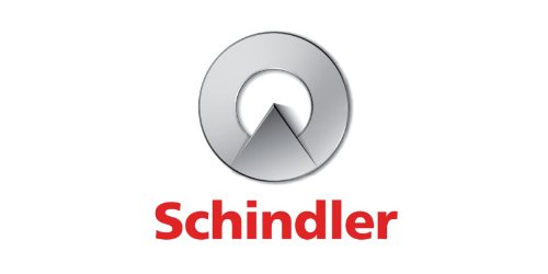 Schindler logo featuring a circular design and text, representing a leading elevator service company.